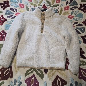 Cozy Cream Kids Fleece Jacket